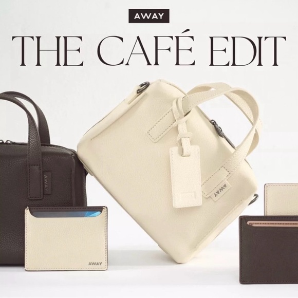 RARE Away Everywhere Mini Cream White Bag Cafe Edit